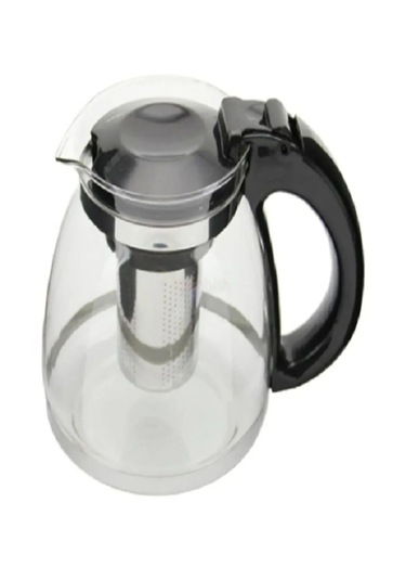 Çelik Süzgeçli Cam Çaycı Servis Demlik 1500 Ml. Royaleks-7488 Asorti