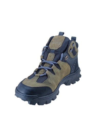 Bulldozer Outdoor Bot Nubuk Deri Haki 250004 Haki