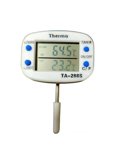 Dofolink Ta288s Isı Ölçer 4cm İğne Bbq Ve Süt Sıcaklığı Kontrol Cihazı, Buzzerli Hassas Isı Tespiti Diğer