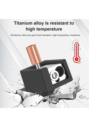 Gatherco Sprite Ekstruder Yükseltme Isıtıcı Bloğu Kiti Yüksek Sıcaklık 300 Titanyum Isı Kesici Ender 3 S1/ender3 S1 Pro İçin
