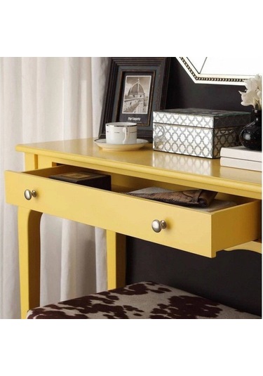 Wooding 100 Cm Çekmeceli Masif Sarı Lake Bonamy Dresuar Sarı