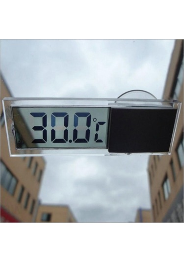 Sıcak Lcd Dijital Termometre Sıcaklık Ölçer Mini Kapalı Açık Vantuz