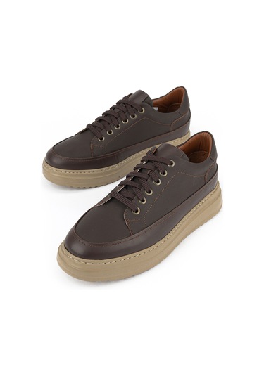 Ziya Erkek Hakiki Deri Günlük Sneaker 161983z4022 Kahve 161983z4022 300 40