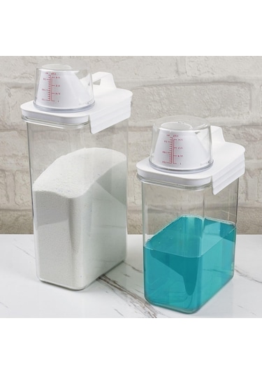 Suntek Çamaşır Tozu Konteynerleri Tuvalet Için Berrak 1100ml 1100ml Diğer