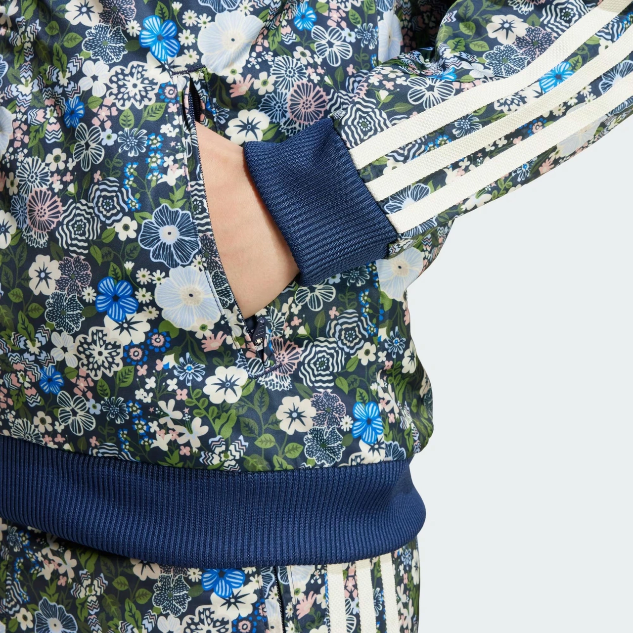 Adidas Originals X Liberty London Firebird Çocuk Sweatshirt C-adıjv7823c40a00 Mavi