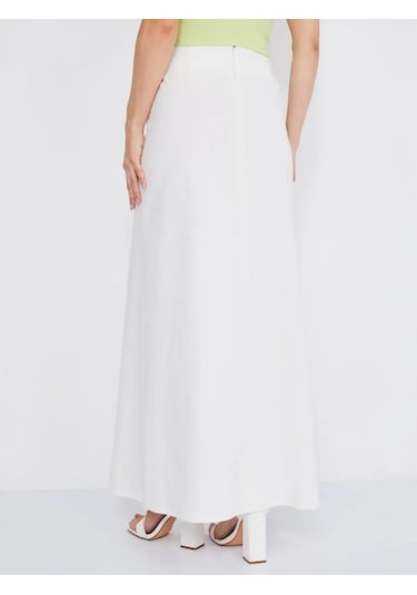 O'riga Uzun Etek Büyük Beden Maksi Yere Kadar 155706242 Sütlü