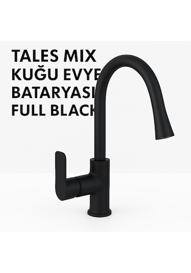 Tales Mix Kuğu Evye Bataryası Full Black Siyah