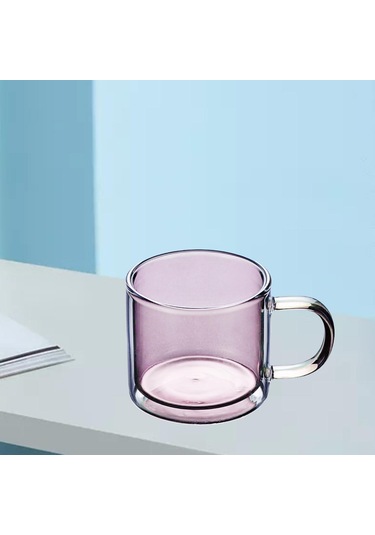 Suntek Magideal 250 Ml Cam Bardak Şampanya İçme Bardağı Pembe