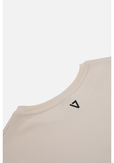 Oversızed Fıt Dreamer Erkek Tshırt Ekru