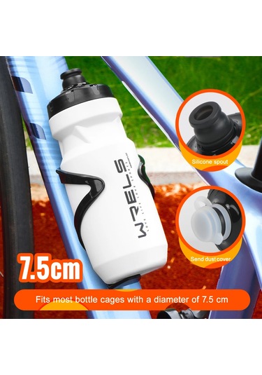 Wrels Bisiklet Su Şişesi 600 Ml Bisiklet Şişe Açık Spor Bisiklet Su Isıtıcısı White White