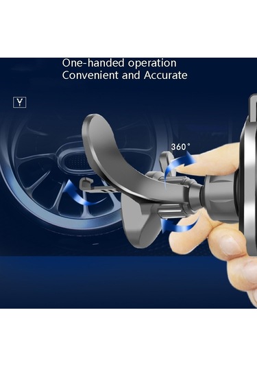 Sones 3 Parça A-004 Araba Cep Telefonu Braketi Hava Çıkış Kanca Aksesuarları Siyah