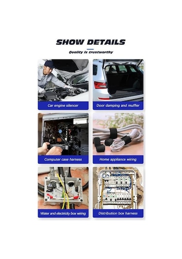 9/15/19mm Elektrik Bandı Isıya Dayanıklı Yapışkan Bez Kumaş Bant Otomotiv Kablo Bandı Kablo Demeti Kablo Demeti Elektrik Isı Bantları 19mm