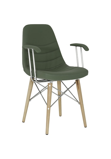 ROSE TEKERLEKLİ KOLLU BAR SANDALYESİ Kahverengi