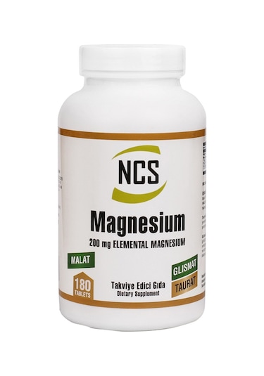 Magnezyum Ncs Malat Glisinat Taurat 180 Tablet 2 Kutu