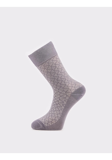 Uzun Gri Erkek 2'li Çorap Gri