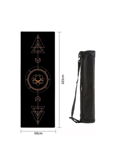 Xtr Fitness Profesyonel Kauçuk Yüzey Kaydırmaz Yoga Matı 5 MM Siyah