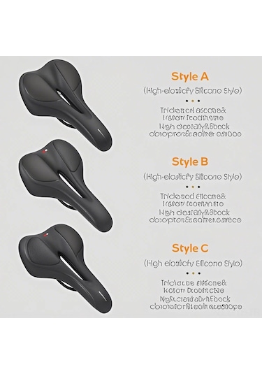 Yifomall Bisiklet Jantı Silikon Yastık, Fenerli Montajlı, Dağ Bisikleti İçin Konforlu, Yüzük Desenli Silikon Tipi Çok Renkli