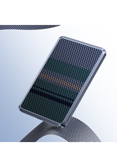 Benks Mp16 Armorgo M-safe Özellikli Aurora Serisi Aramid Fiber Powerbank 15w 10000mah Siyah-yeşil