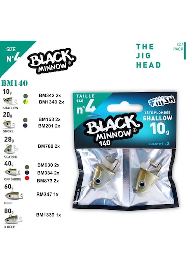 Fiiish Black Minnow Bm140/4 Jig Head Ağırlık Gr : Bm347 60gr