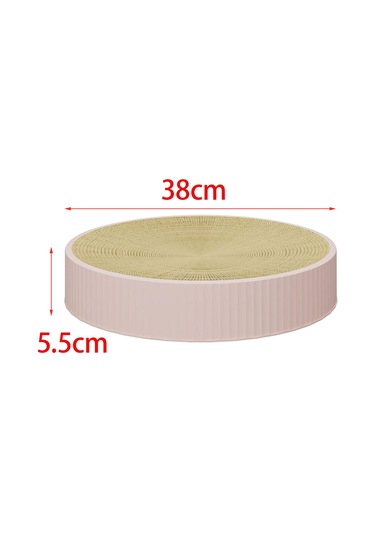 Suntek Yuvarlak Kedi Tırmalama Tahtası Küçük Orta L-pembe