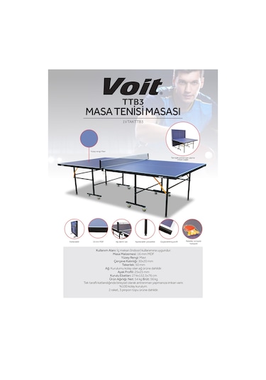 Voit Ttb3 Masa Tenisi Masası