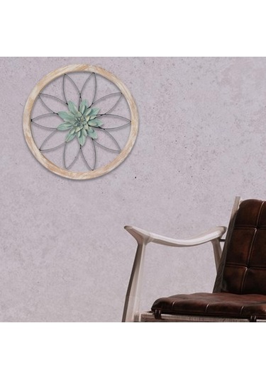 Pazly Yeşil Suntek Sanatı Metal Duvar Dekoru Dekorasyonu Çiçek Asma Mt