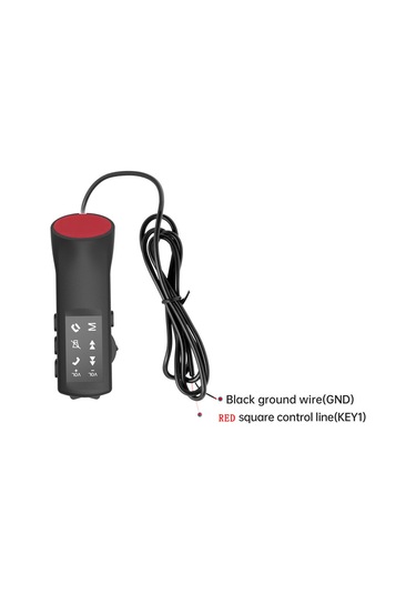 Fosenze Araba Direksiyon Kontrol Butonu 8 Tuşlu Işıklı Ekranlı Universal Android Multimedya Sistemi Uyumlu Siyah Abs+pc