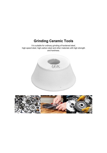 Ximistore9 Beyaz Korundum Fener Bardak Taşlama Talaşı 46 - Yüksek Sertlikli, Dayanıklı, Aparatlar, Dişliler, İplikler İçin Taşlama