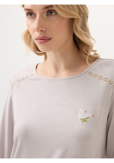 Kadın Pijama Takımı 51962 - Gri Gri