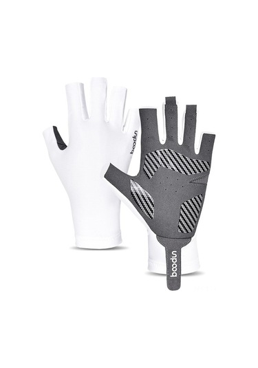 Artfulabode Yürüyüş Yarı Sürüş Sürme Süper Spor Parmak Mekan Koruma Kaymaz İçin Güneş Gri Esnek Eldivenleri Eldivenler Eldivenler Dış Bisiklet Balıkçılık Ea Gri