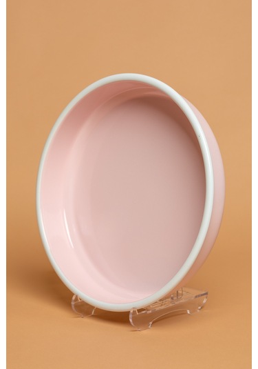 Rosa Di Verona Emaye Oval Pembe Fırın Tepsisi Ebutay Pembe