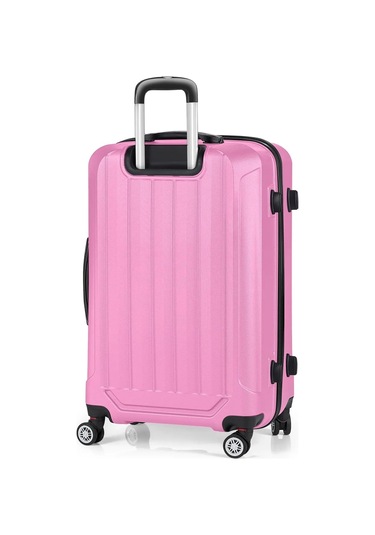 Polo&sky Spring Model Pembe Renk Orta Boy Valiz Bavul Pembe