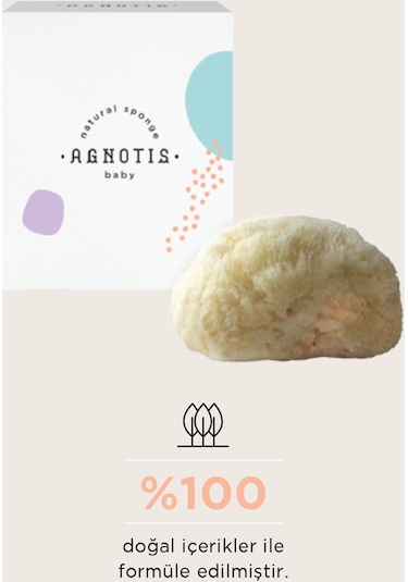 Agnotis Baby Natural Sponge Doğal Duş Süngeri