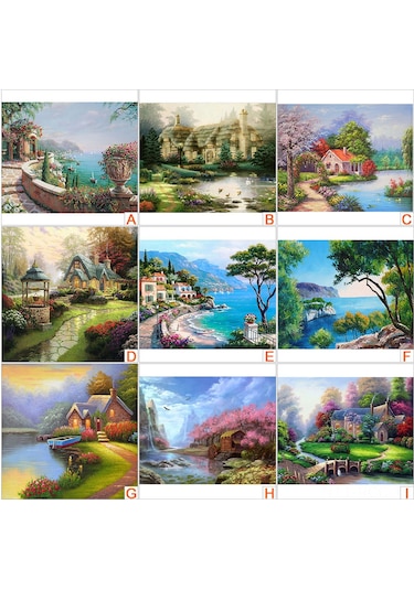 Ruicoo 5d Elmas Boyama Seti - Ev Dekoru İçin Tamamlanmış Tablo 25x30cm