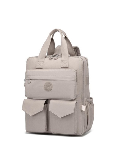 Smart Bags Büyük Boy Krinkıl Kumaş Sırt Çantası Smart Bags 1175 Vizon