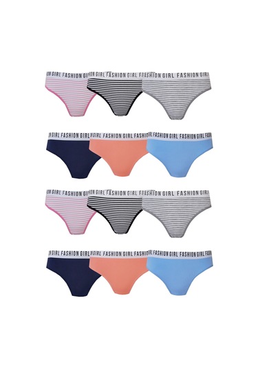 12li Kadın Dantel Detaylı Bayan Külot Pamuklu İç Çamaşırı Hera