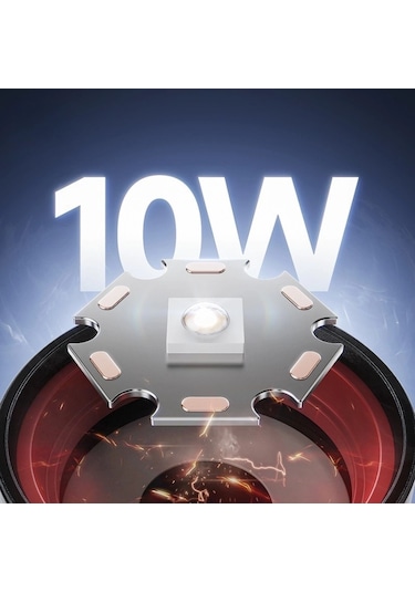 Gold Police Gp-212 Şarjlı Metal El Feneri 1000 Lümen Polis Feneri Çakarlı Çok Renkli