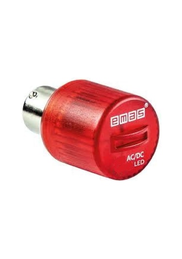 Emas Ikml024k ,kırmızı-24vac/dc Yedek Tepe Lamba
