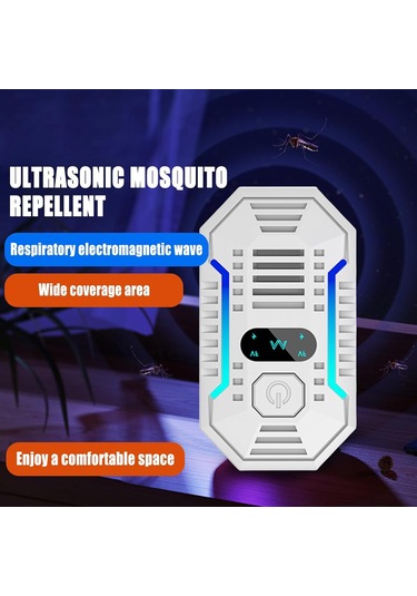 Tenfowee Ev İçi Ultrasonik Sinek Kovucu - Banyo Ve Tavan Katları İçin Avrupa Standartlı Elektronik Böcek Repelleri Beyaz