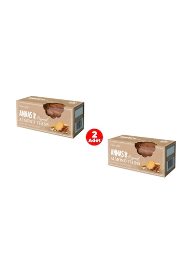 Annas Orginal Almond Thins Bademli Bisküvi-kurabiye 150 Gr 2 Adet