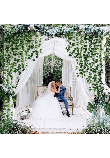 Didadodo 1m Asma Yapay Bitki 2'li Set - Ev Ofis Dekorasyon İçin Dayanıklı Ve Şık Duvar Sarmaşığı Yeşil, Küçük Boy Yeşil