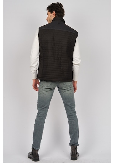 Daynax Erkek Içi Kürklü Cep Detaylı Yelek 492908 Siyah Siyah