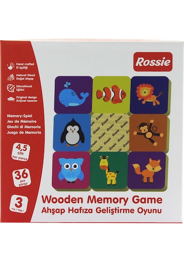 Rossie Ahşap Hafıza Geliştirme    Oyunu - Memory Game