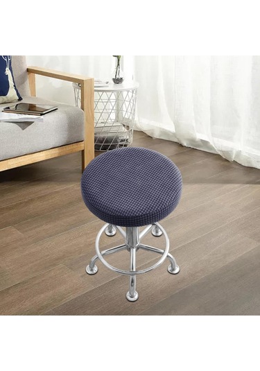 Suntek Magideal Bar Taburesi Kapakları Minderleri Dia.12 14" Mavi gri