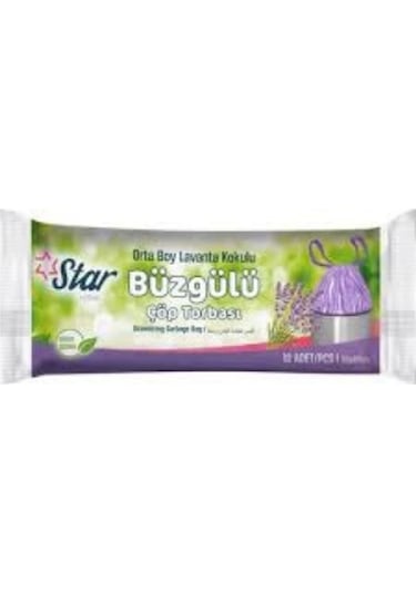 Starplus Çöp Torbası Büzgülü Orta 55x60 Beyaz