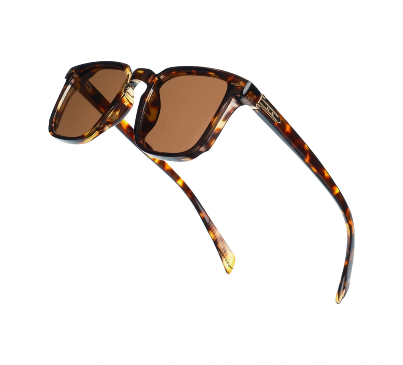 Royal Eyewear Re981 Leopar Kahverengi Güneş Gözlüğü Siyah - Mavi