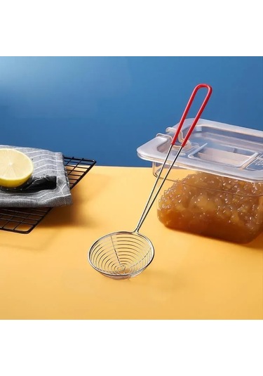 Wezone Büyük Boy Siyah 10cm Çelik Filtre Kaşık -火锅 Ve İçeceklerde Filtreleme, Damakları Kopartma, Akıtma İşlevi Diğer