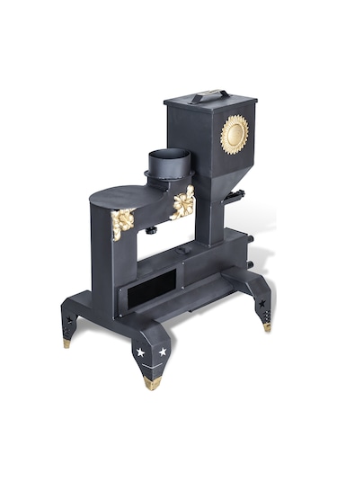 Etinova Pelet Soba M001 Mini Pelet Sobası Desenli Model