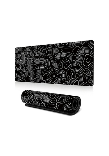 Cbtx 300 700 3mm Büyük Mouse Pad Soyut Desen Kaymaz Bilgisayar Dizüstü Masaüstü Mat - Line-3
