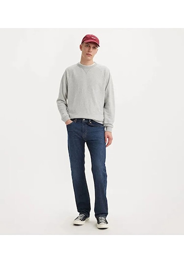 Levi's Erkek 505 Regular Fit Kot Pantolon - Klasik & Şık Koyu İndigo